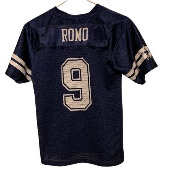 DALLAS COWBOYS TONY ROMO SIZE YOUTH LARGE 12/14 JERSEY - Picture 1 of 9